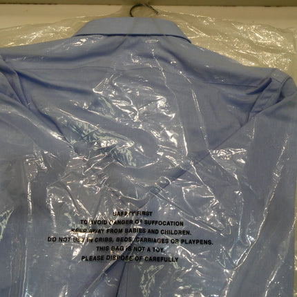 Abelard Men's 4 Way Stretch Poplin Slim Fit Dress Shirt, Sky, XL