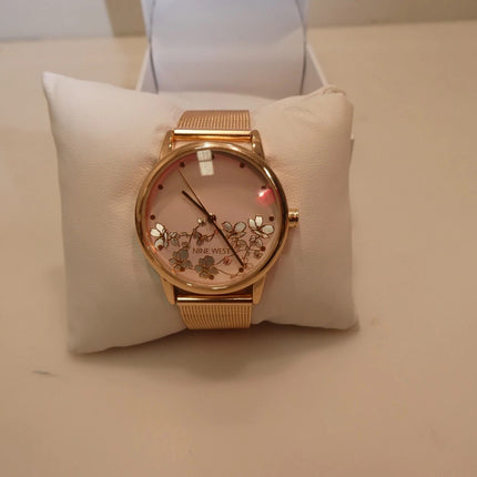 Nine West Women's Bracelet Watch, Rose Gold, NW/2428FLRG