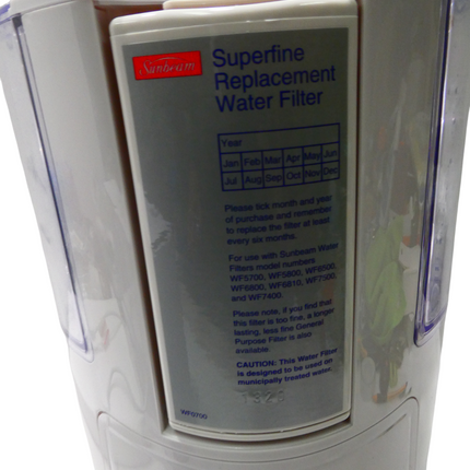 Sunbeam WF7400 Ambient Compact Water Purifier | 4.3L Water Tank | 2L Fridge Jug
