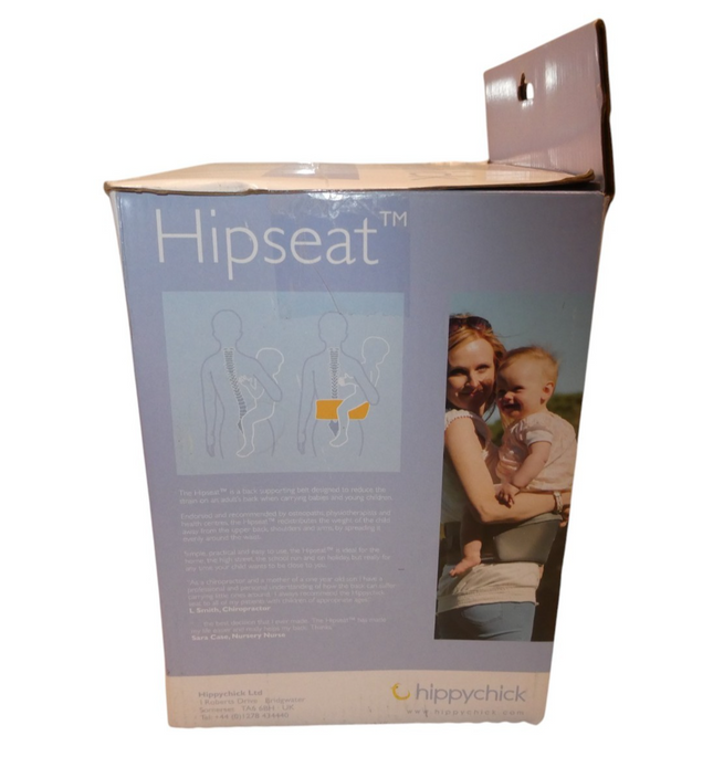 Hippychick Hipseat Baby Seat Carrier Back Support Hippy Chick | Black