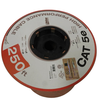 Monoprice Cat5e Ethernet Bulk Cable - Network Internet Cord - Solid, 350Mhz, UTP