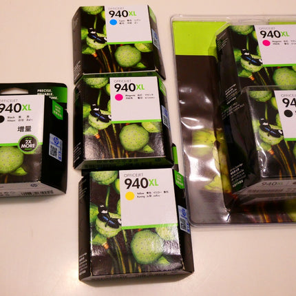 2 x HP Genuine 940XL Value Pack Ink 4 Pack