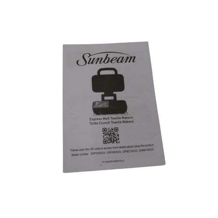 Sunbeam 2 Slice Express Melt Toastie Maker GRP2000SV