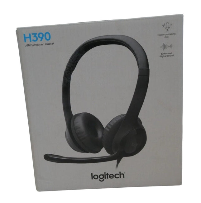 Logitech H390 USB Computer Headset Stereo with Noise Cancelling Microphone