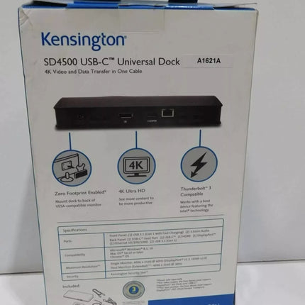 Kensington SD4500 USB 3.1 Type-C Universal Dock