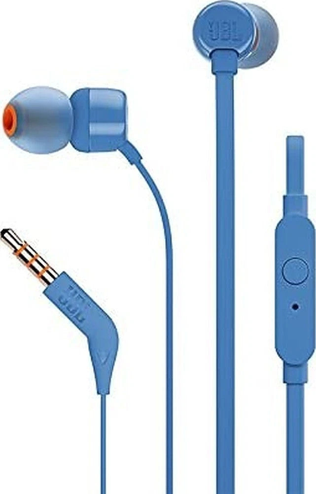 JBL Tune 110 Wired in Ear Headphones - Blue