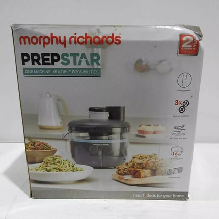Morphy Richards PrepStar Compact Food Processor 4L, Grey (401014)