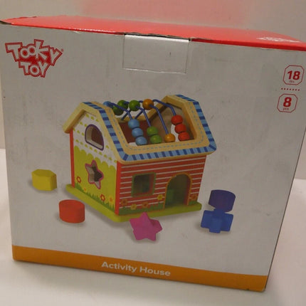 Tooky Toys Kids/Toddler's Toy Interactive Activity House w/Mazes/Gears 18m+