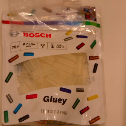 Bosch Cordless Hot Glue Pen Inc Rechargeable AA Batteries & 20 Glue Sticks Gluey
