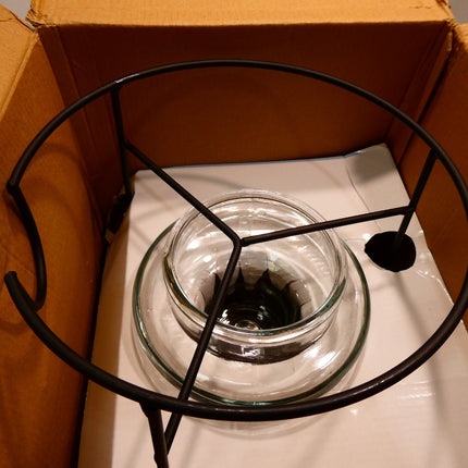 Serroni Soda Glass Beverage Dispenser with Stainless Steel Stand, 10 Litre Capac