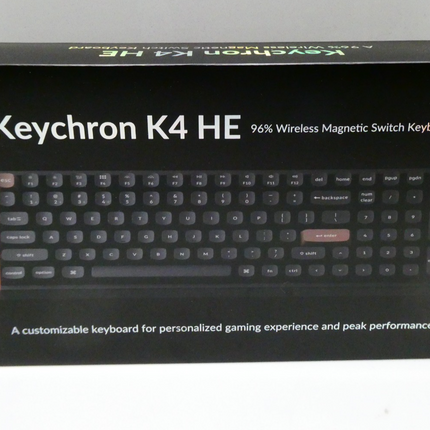 Keychron K4 HE – 96% Compact Hall Effect Wireless Mechanical Keyboard - Black