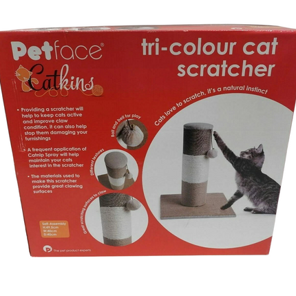 Petface Tri Colour Cat Scratcher