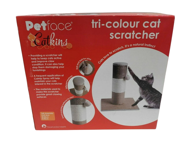 Petface Tri Colour Cat Scratcher