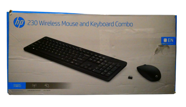 HP 230 Wireless Mouse and Keyboard Combo Wireless 2.4GHz