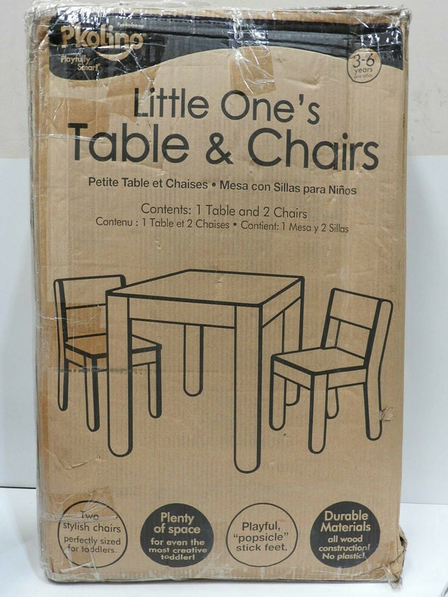 P'kolino Little One's Table and Chairs - White