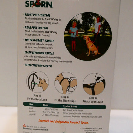 Sporn Ultimate Control Dog Harness Black Medium