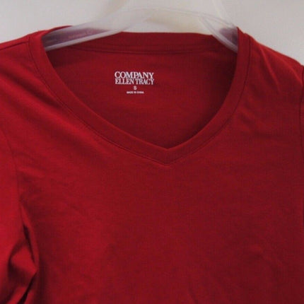35 x Ellen Tracy Woman's Full T-Shirt RED T-Shirt Size - M