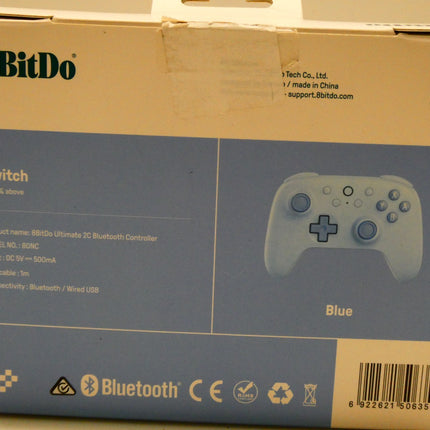 8Bitdo Ultimate 2C Bluetooth Gaming Controller for Switch & Switch 2 - Blue