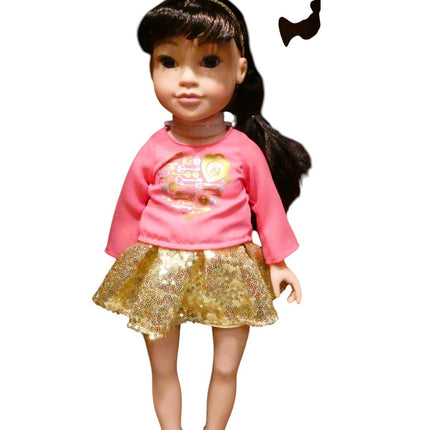 Journey Girls 18-Inch Callie Hand Painted Doll with Brown Hair and Brown Eyes, K