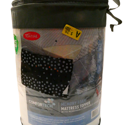 Tontine Pressure Relieving Memory Foam Mattress Topper Queen 152cm x 203cm