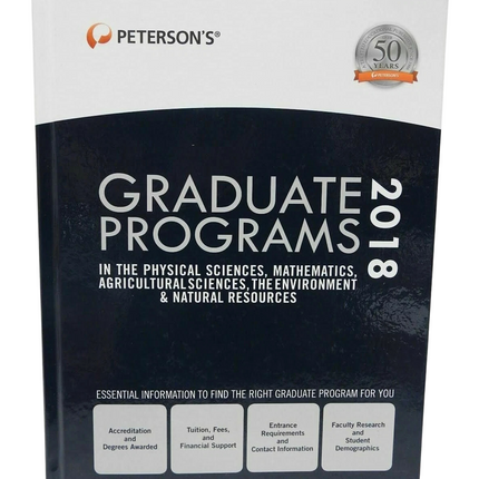 Graduate Programs in the Physical Sciences, Mathematics, Agricultural Sciences,