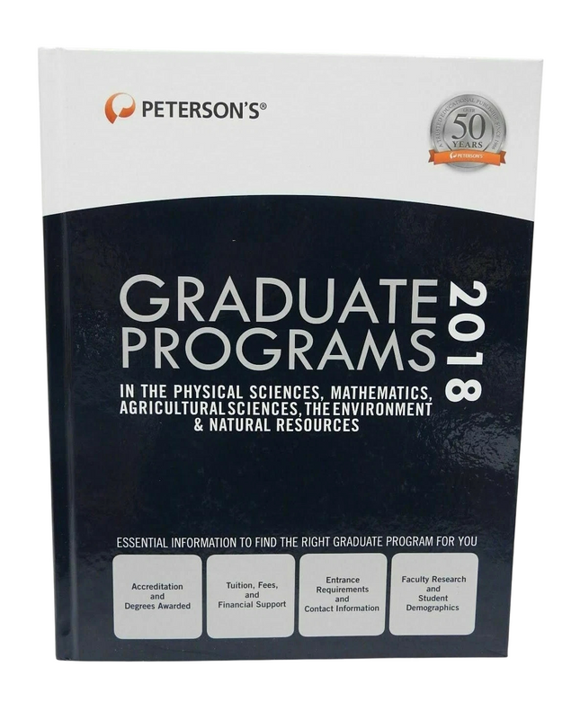 Graduate Programs in the Physical Sciences, Mathematics, Agricultural Sciences,