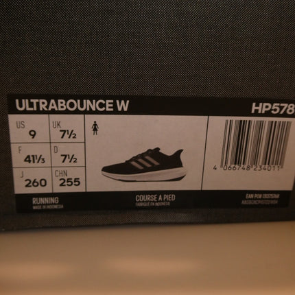 adidas Performance Ultrabounce Women's Running Shoes, Core Black/Cloud White 9US