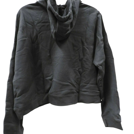 adidas Women's CY4766 Cropped Hoodie Sweatshirt, Black, Size - 48