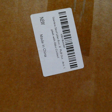 Stainless Steel Litter Box, 8 Pull out Anti S Plash With Odor Control