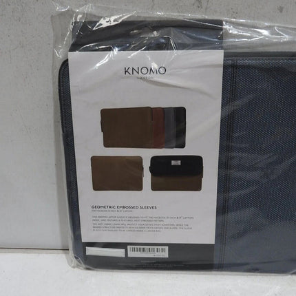 Knomo Embossed 13" Laptop Sleeve, Slim, Lightweight Leather Laptop Sleeve Compat