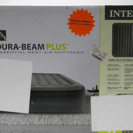 INTEX 64126NZ Dura-Beam Plus Essential Rest Air Mattress: Fiber-Tech – Queen Siz