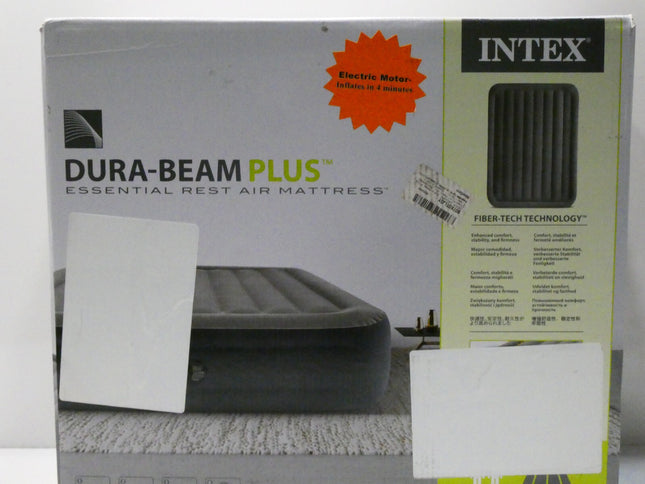 INTEX 64126NZ Dura-Beam Plus Essential Rest Air Mattress: Fiber-Tech – Queen Siz