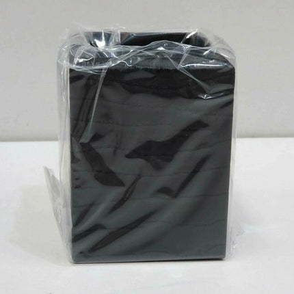 Dacasso Black Crocodile Embossed Leather Pencil Cup