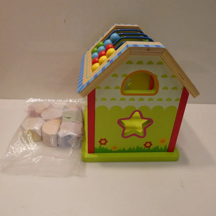 Tooky Toys Kids/Toddler's Toy Interactive Activity House w/Mazes/Gears 18m+