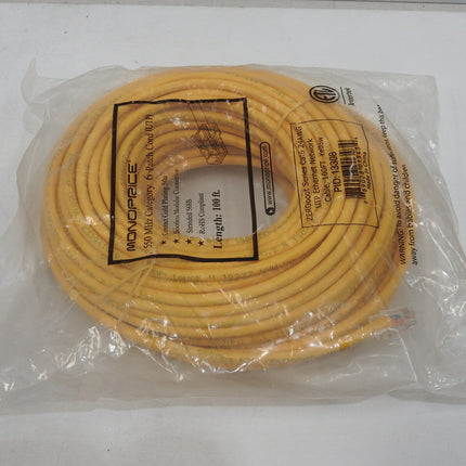 Monoprice ZerobootCat6 Ethernet Patch Cable - Network Internet Cord -RJ45, 100ft