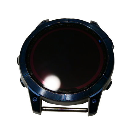 Garmin Fenix 7 Sapphire Solar, Mineral Blue DLC Titanium with Whitestone Band, M