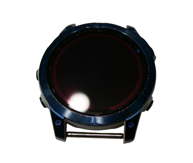 Garmin Fenix 7 Sapphire Solar, Mineral Blue DLC Titanium with Whitestone Band, M