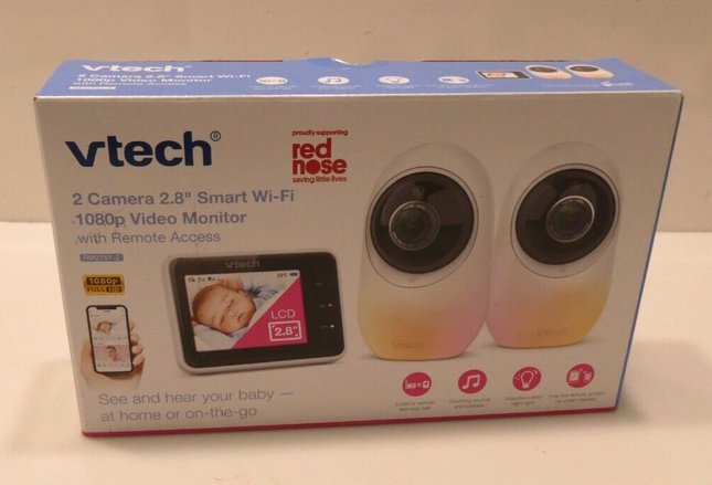 VTECH RM2751-2 2.8" Smart WIFI HD Video/Audio Monitor with Remote Access - Twin