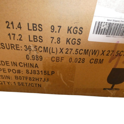 Amazon Basics 18-Piece Dinnerware Set - Soft Lines, Service for 6