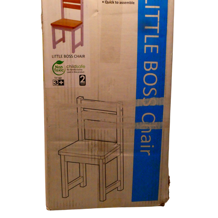 Little Boss Timber Chair, White/Natural