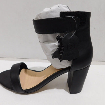 Human Premium Women's Portia Sandals, Black Leather - 37 EU