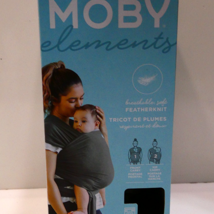 Moby Elements Wrap Carrier, Asphalt