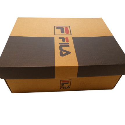 FILA Men's Serpente Basketball Shoe, White/Fnavy/Fred, 7 US