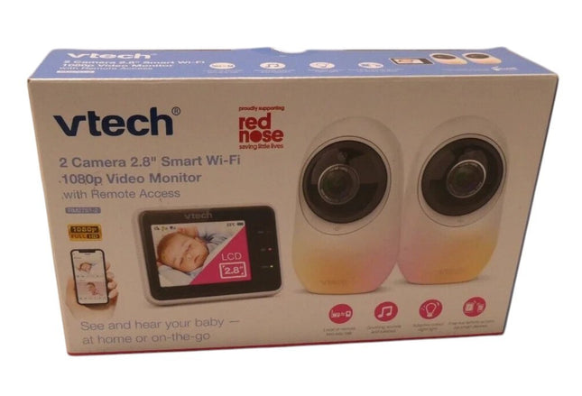VTECH RM2751-2 2.8" Smart WIFI HD Video/Audio Monitor with Remote Access - Twin