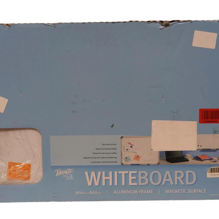 Quartet QTMG0906R Penrite Aluminium Frame Magnetic Whiteboard 900 x 600mm