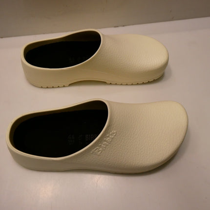 BIRKENSTOCK Super Birki Fusion Unisex Garden Clogs, White, 44 EU