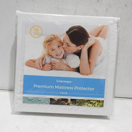 Linenspa Premium Smooth Fabric Mattress Protector - Waterproof - Top Protection