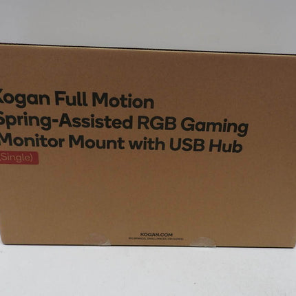 Kogan Full Motion Spring-Assisted RGB Gaming Monitor Mount with USB Hub (Single)