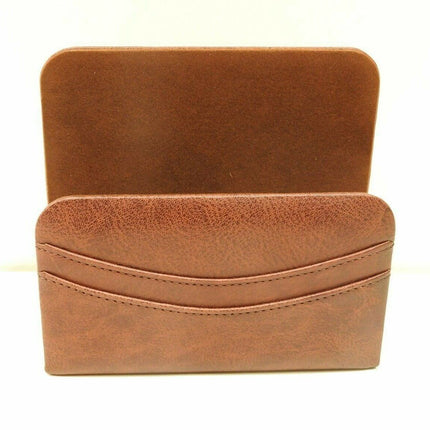 Dacasso Mocha Leather Letter Holder