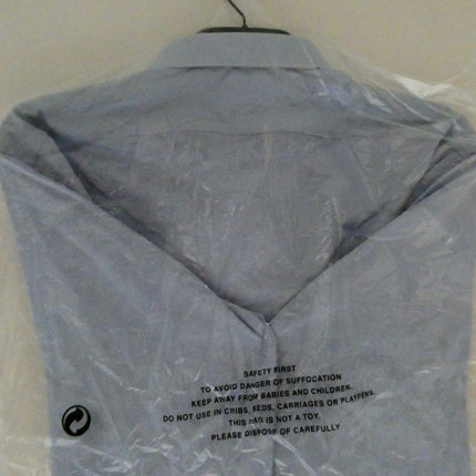 Abelard Men's 4 Way Stretch Poplin Slim Fit Dress Shirt, Sky, XXL